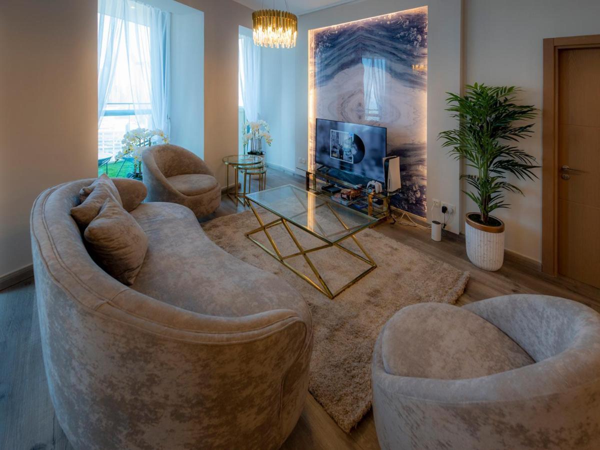 Appartement First Class 3Br With Full Dubai Skyline & Sea View Extérieur photo