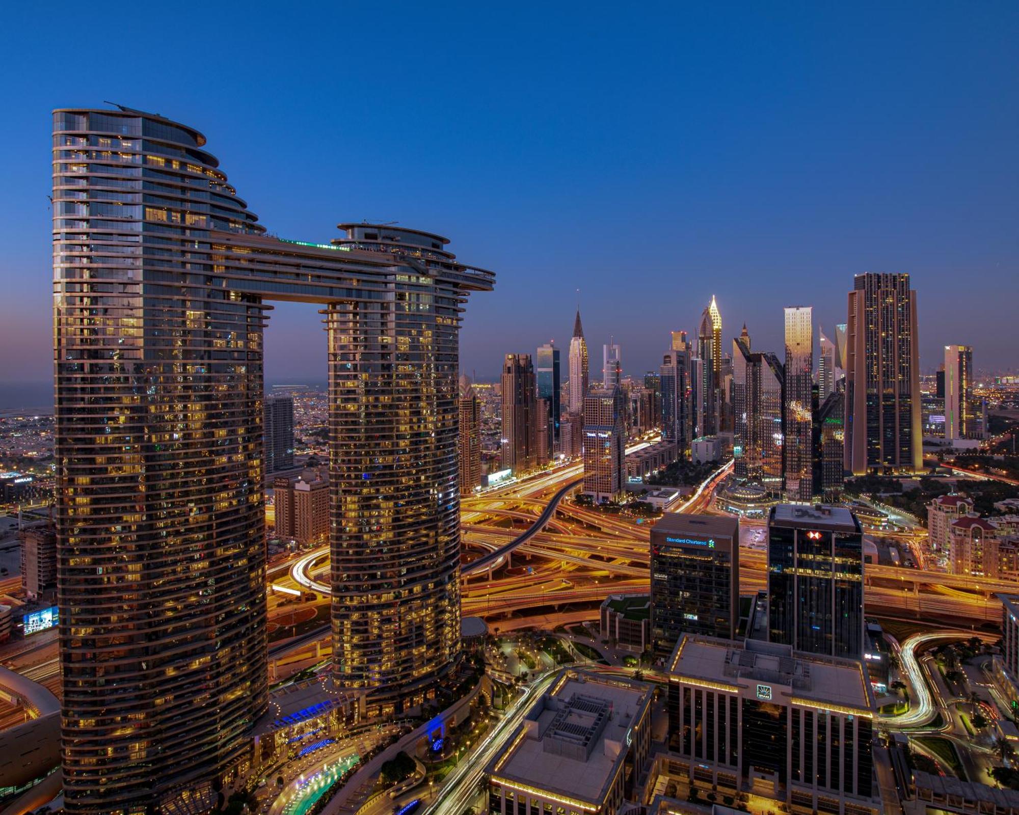 Appartement First Class 3Br With Full Dubai Skyline & Sea View Extérieur photo